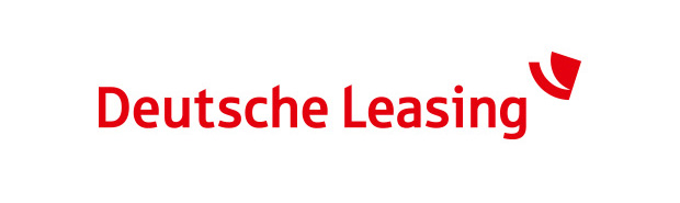 Deutsche Leasing -Logo in roter Schrift.